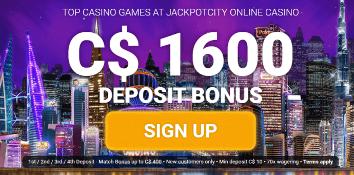 Jackpot City Bonus Code Offer 